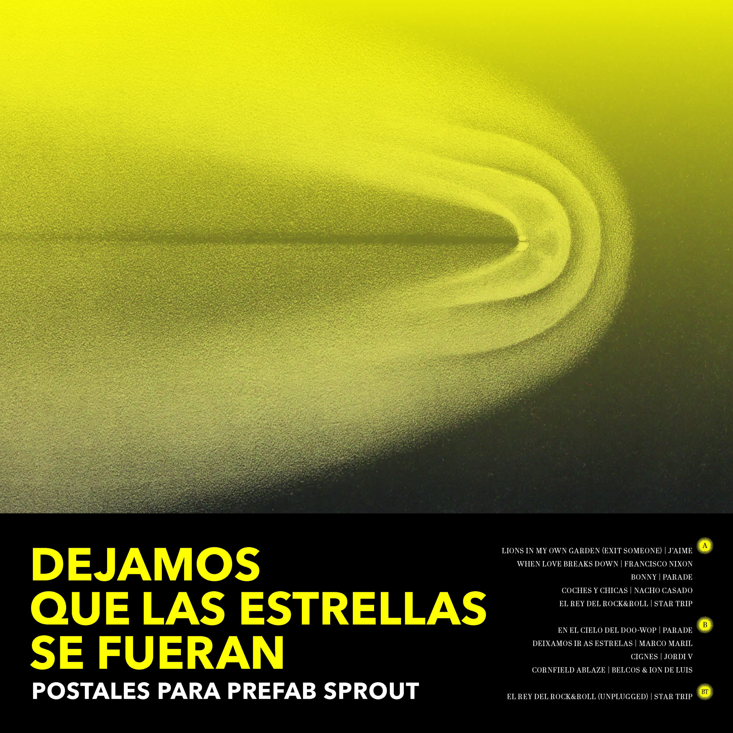 Portada del vinilo «Dejamos que las estrellas se fueran. Postales para Prefab Sprout»